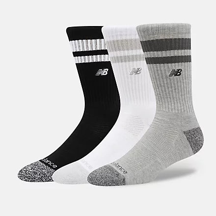NB Premium Stripe Crew Socks 3 Pack